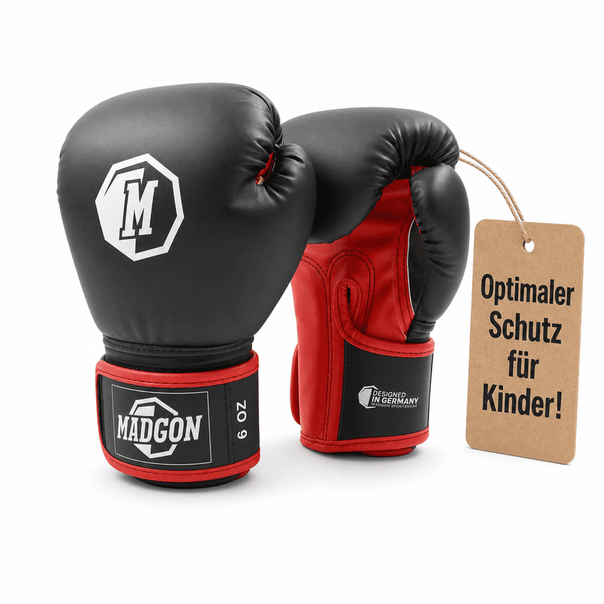 MADGON Kinder Boxhandschuhe für Boxen und Kickboxen 4oz 6oz 8oz Kunstleder